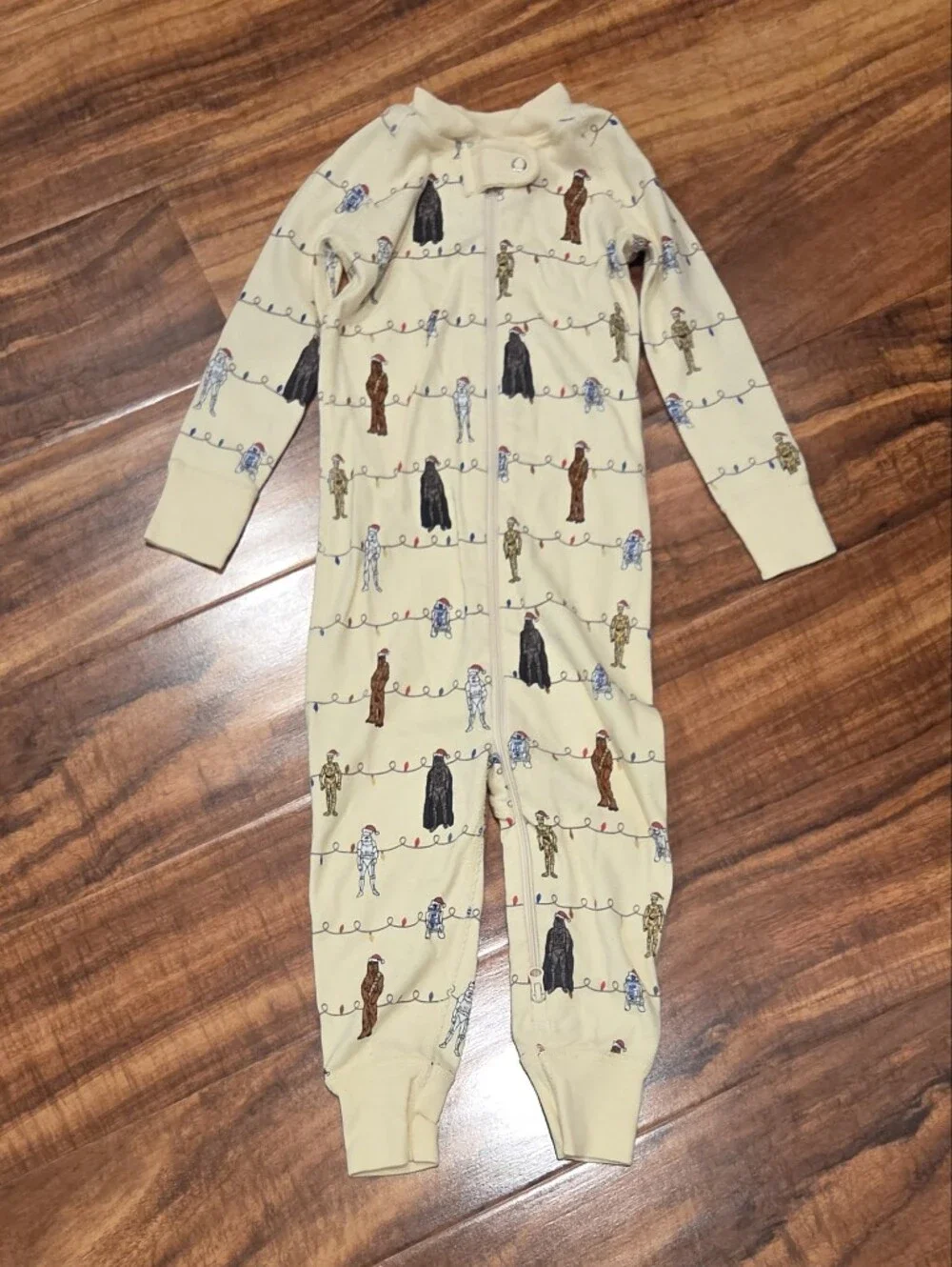 Hanna Andersson EUC 18-24 Star Wars Holiday One-piece Pj Romper